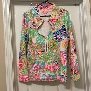 Lilly Pulitzer popover sweatshirt L